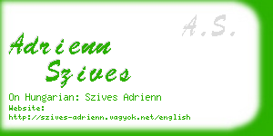 adrienn szives business card